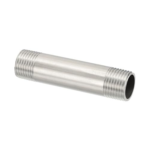 304 Stainless Steel Pipe Fitting 1/2" BSP Male x 1/2" BSP Male, 3" — PATIKIL