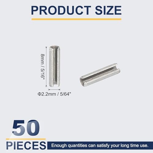 304 Stainless Steel, Split Roll Pins, Spring Dowel view 2