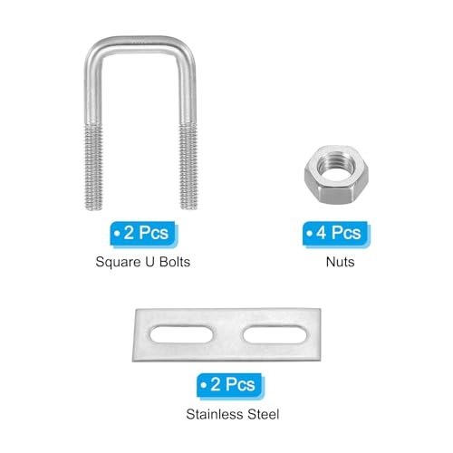 304 Stainless Steel Square U Shaped Bolts Replacement Parts view 3