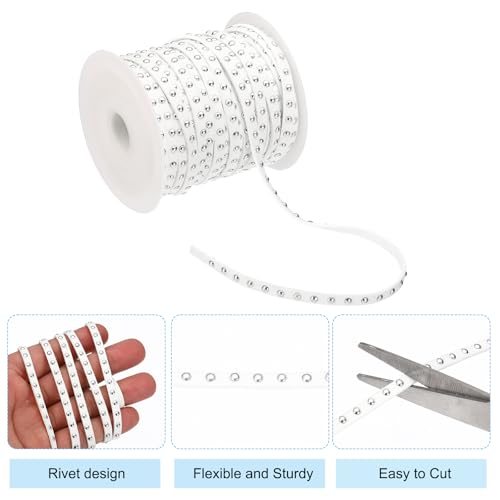 32.8 Yards Studded Faux Suede Cord Rope view 3