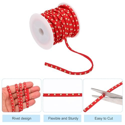 32.8 Yards Studded Faux Suede Cord Rope view 3