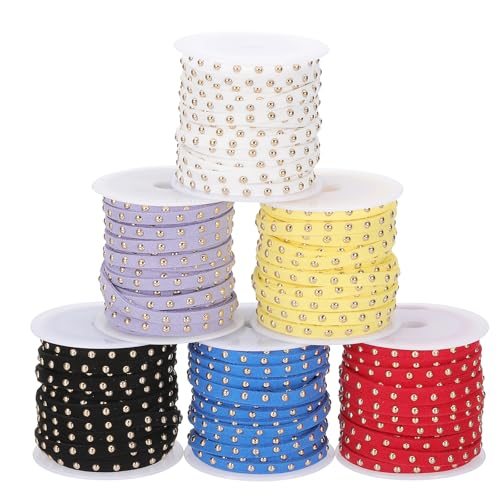 32.8 Yards Studded Faux Suede Cord Rope — PATIKIL