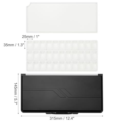 33 Wells Paint Storage Box, Airtight Folding Extra Area Palette view 2