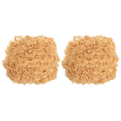 33yds Fluffy Yarn, 2 Skeins Faux Fur Yarn, Orange — PATIKIL