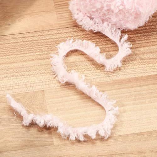 33yds Fluffy Yarn, 2 Skeins Fuzzy Yarn Faux Fur Yarn Crochet Soft view 4