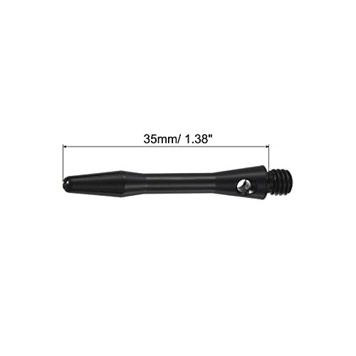 35mm Aluminum Dart Shafts Medium 2BA Thread Dart Black 9 Pack view 2