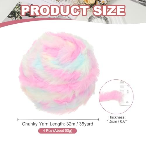 35yds Faux Fur Yarn view 2