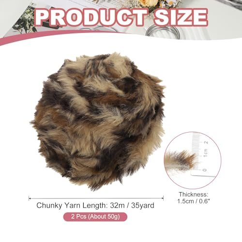 35yds Faux Fur Yarn view 2