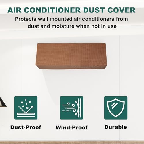 37" Air Conditioner Cover, 2 Pack Indoor AC Cover Knitted Dustproof Dust view 4