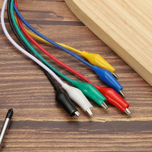 39" Wires Alligator Clips UL1015/18AWG Jumper Test Leads Set, Alligator view 5