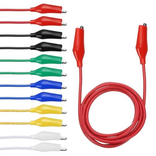 39" Wires Alligator Clips UL1015/18AWG Jumper Test Leads Set, Alligator — PATIKIL