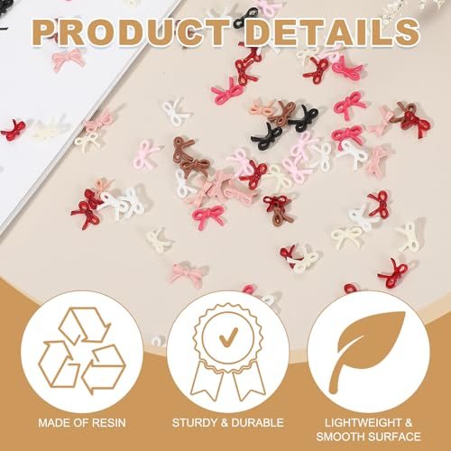 3D Nail Bowknot Birthday Party DIY Crafts Phone Case Jewelry Decoration view 3