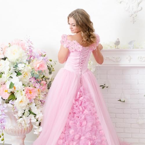 3in Chiffon Flowers, Flowers Rhinestone Sewing Appliques view 5
