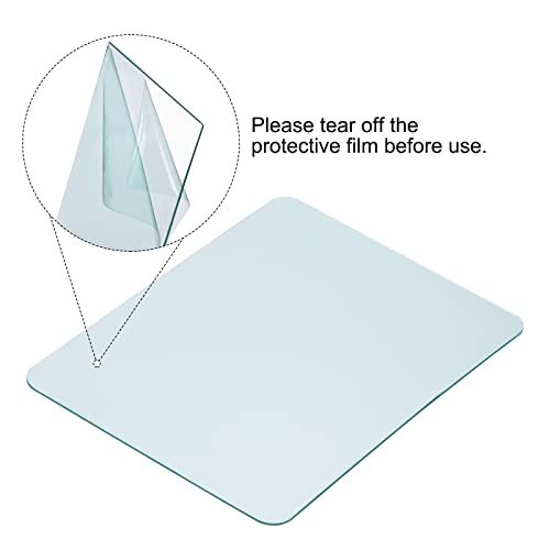 4.5 x 3.5 Inch Welding Protection Lens Round Angle Clear 10pcs view 3