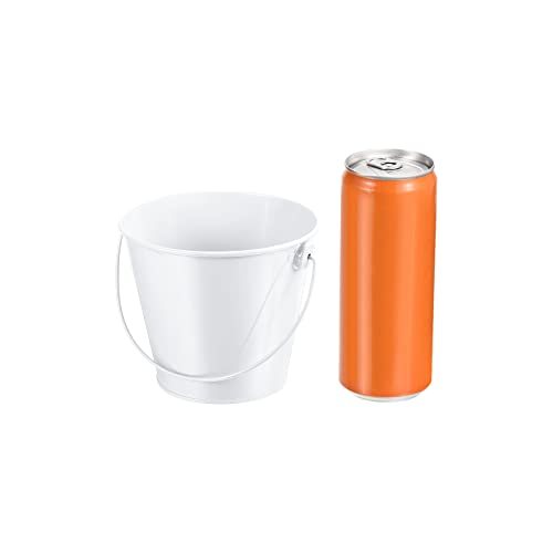 4.7" Colored Metal Buckets w/Handles view 3