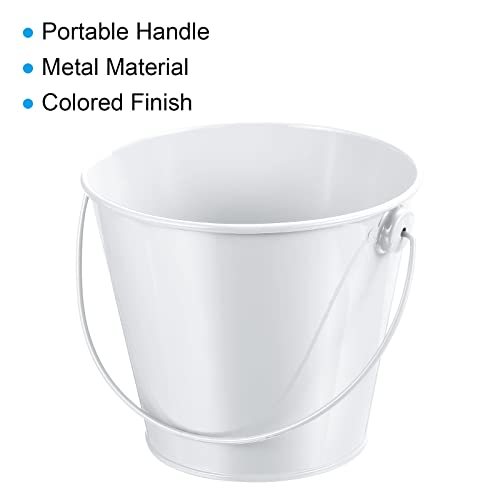 4.7" Colored Metal Buckets w/Handles view 5