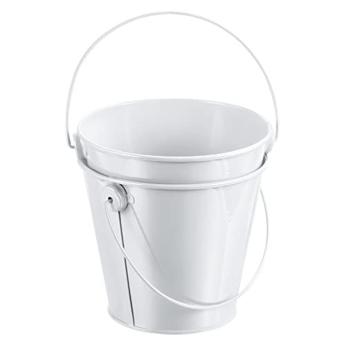 4.7" Colored Metal Buckets w/Handles — PATIKIL