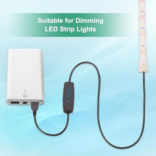 4.92ft LED Strip Dimmer Switch 2set DC 5V Button USB Inline Switch view 3
