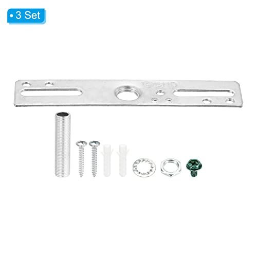 4" Ceiling Light Plate Kit, 3 Pack Light Crossbar Mounting Bracket view 3