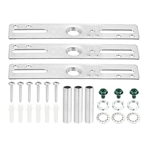 4" Ceiling Light Plate Kit, 3 Pack Light Crossbar Mounting Bracket — PATIKIL