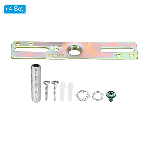 4" Ceiling Light Plate Kit, 4 Pack Light Crossbar Mounting Bracket view 3