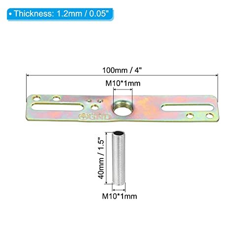 4" Ceiling Light Plate Kit, 4 Pack Light Crossbar Mounting Bracket view 2