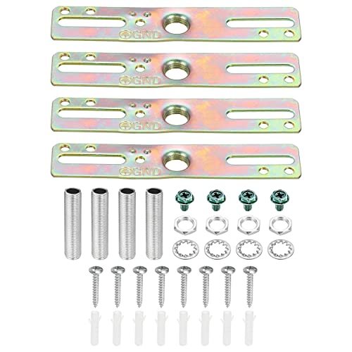 4" Ceiling Light Plate Kit, 4 Pack Light Crossbar Mounting Bracket — PATIKIL
