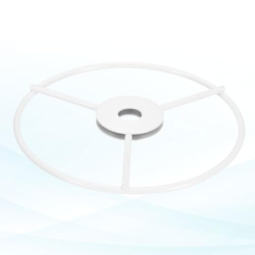 4" E26 E27 Lamp Shade Ring Frame Lampshade Holder 3Pcs White view 4