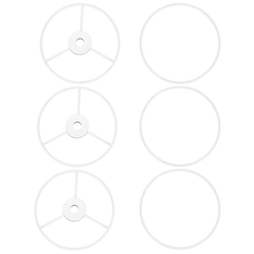 4" E26 E27 Lamp Shade Ring Frame Lampshade Holder 3Pcs White — PATIKIL