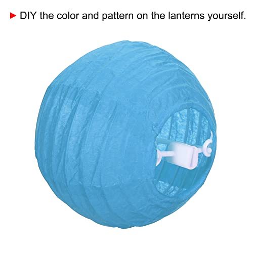 4 Inch Paper Lanterns, 6 Pack Round Folding Hanging Lamp Shade view 4