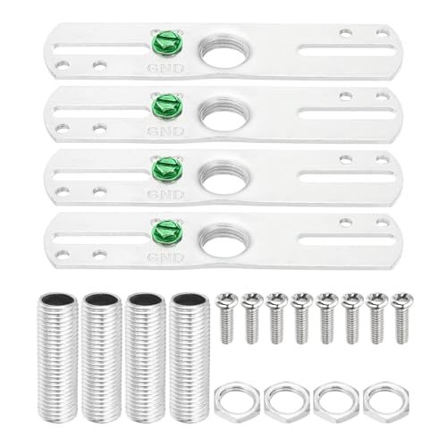4" Light Crossbar Kit, Silver Tone — PATIKIL
