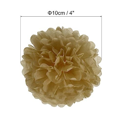 4" Tissue Pom Poms Flowers view 2