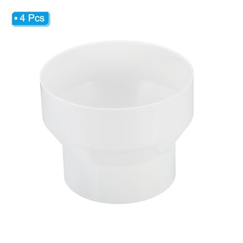 4" to 3" Duct Reducer Connector Ducting Adapter ABS Plastic 4pcs view 3