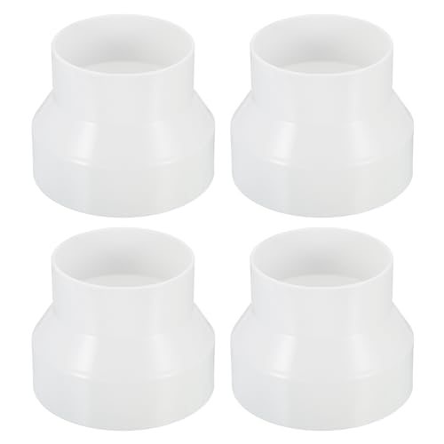 4" to 3" Duct Reducer Connector Ducting Adapter ABS Plastic 4pcs — PATIKIL