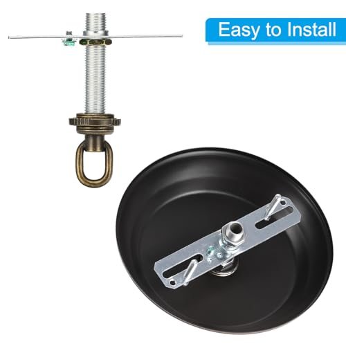 4" Universal Light Fixture Cross Bar Kit, 2set 1/4 IP Center Ceiling view 5