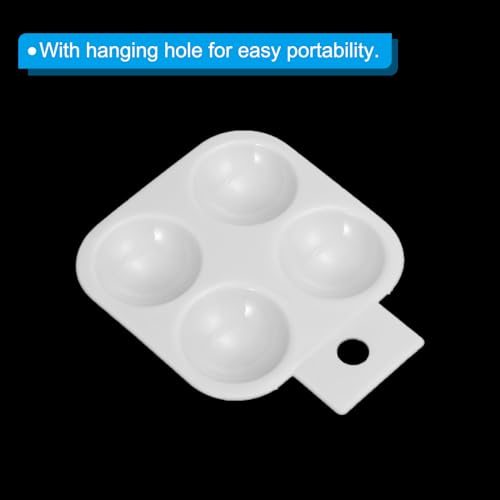 4 Well Paint Tray Palette, 12 Pack Washable Paint Palette Plastic Paint view 4