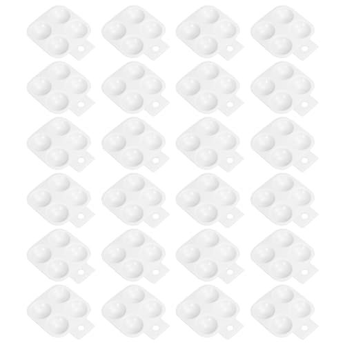 4 Well Paint Tray Palette, 12 Pack Washable Paint Palette Plastic Paint — PATIKIL
