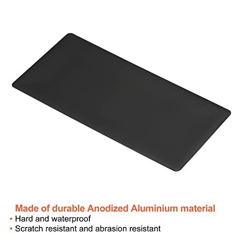 4"x2" Anodized Aluminium Laser Engraved Mount Metal Plate, 5 Pack Self view 3