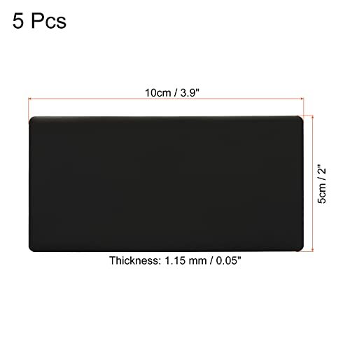 4"x2" Anodized Aluminium Laser Engraved Mount Metal Plate, 5 Pack Self view 2