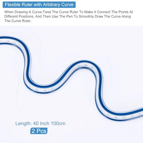 40 Inch 100cm Flexible Curve Ruler Can Be Bent view 2