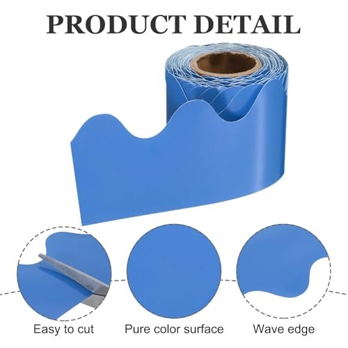 41 Ft. Bulletin Board Border Poster Decoration Blue, Chalkboard Cork view 3