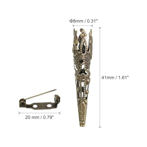 41mm Corsage Decorative Holder, 6 Pcs Brooch Pin Vase Pocket Boutonnieres view 2