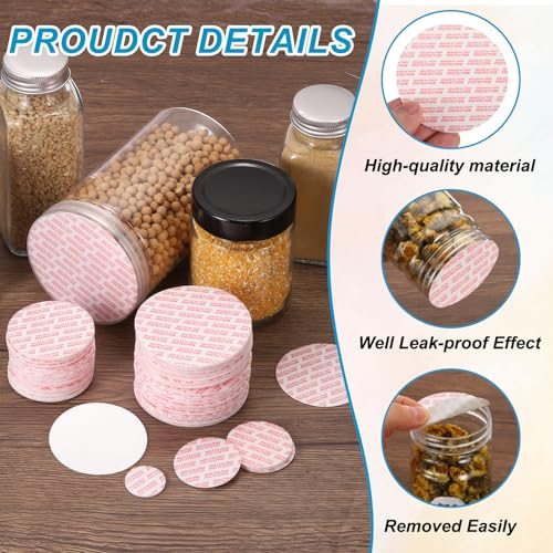 45mm/1.77" Foam Lid Liner Adhesive Pressure Sensitive Seals view 3