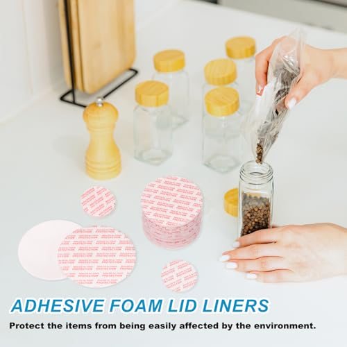 45mm/1.77" Foam Lid Liner Adhesive Pressure Sensitive Seals view 5