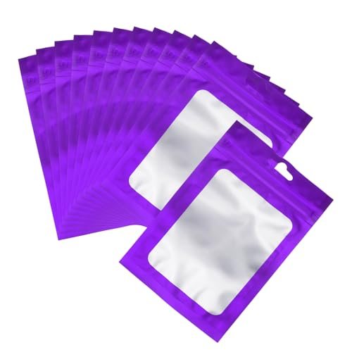 4Inch Holographic Packaging Bags Purple 100Pcs — PATIKIL