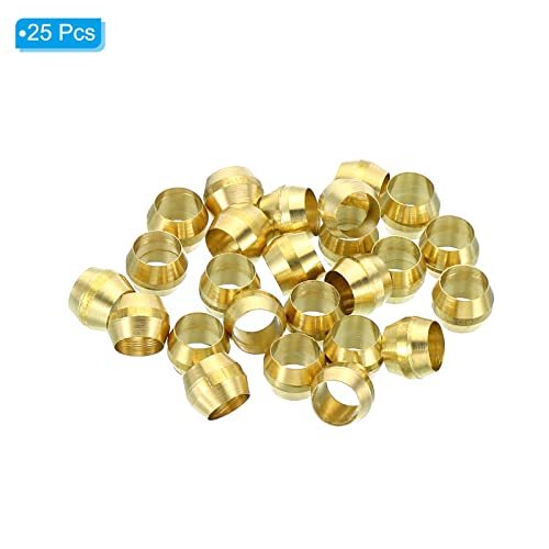4mm Tube OD Brass Compression Sleeves Ferrules view 3