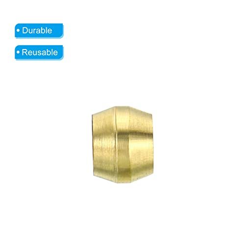 4mm Tube OD Brass Compression Sleeves Ferrules view 4