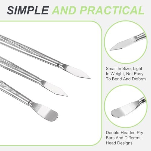 4x167mm Spudger Pry Tool 3pcs Small Metal view 3