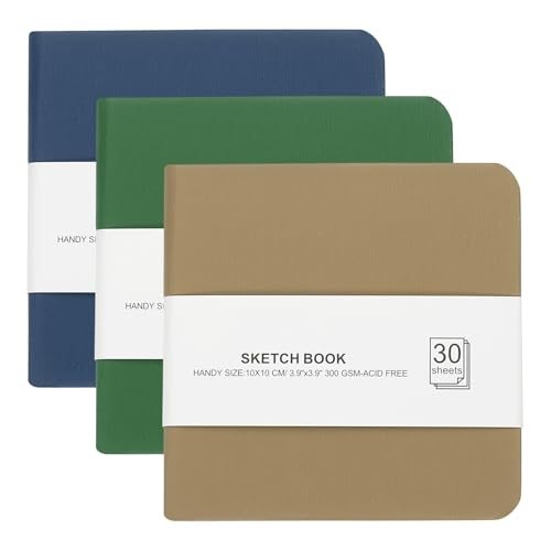 4x4 Watercolor Paper Sketchbook, 3Pcs 30 Sheet 300GSM/203lb Acid Free — PATIKIL