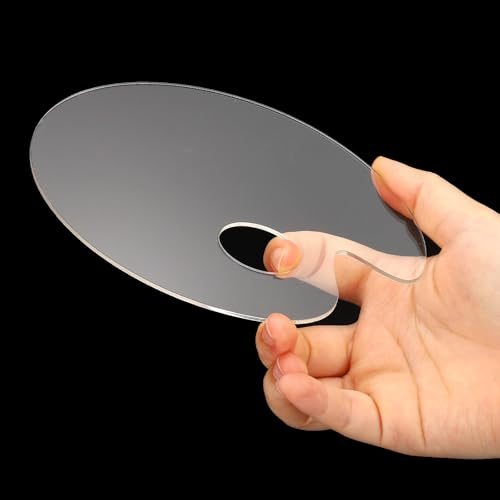 4x6x0.08" Makeup Mixing Tray, 20 Pack Acrylic Mixing Palette Oval Paint view 5